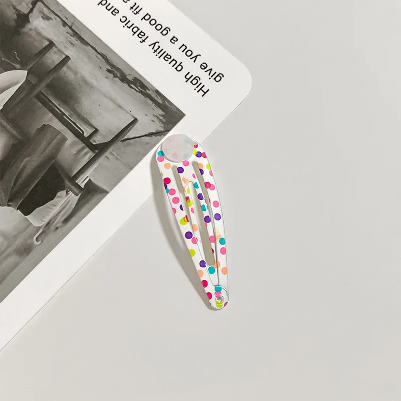 🤩​🟣​🟡​🔴​🟢​🟠Petite pince blanche à pois multicolore🤩​🟣​🟡​🔴​🟢​🟠