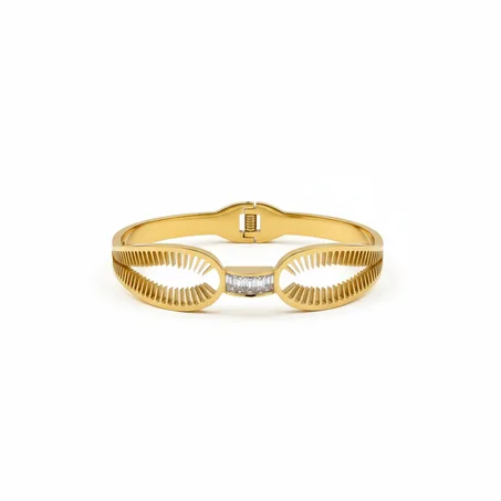 Geometric Elegance Bracelet - Gold