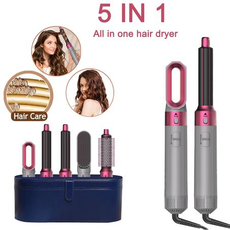 مجفف الشعر 5 في 1 مشط الشعر الكهربائي
