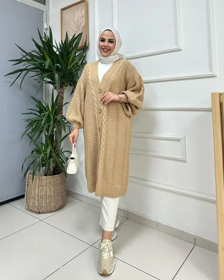 Tricot robe avec boton 1842