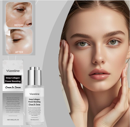 عناية الكولاجين المرطبة والمضادة للشيخوخة لبشرة الوجه الناعمة مع سائل مرطب لطيف مخصص للوجه