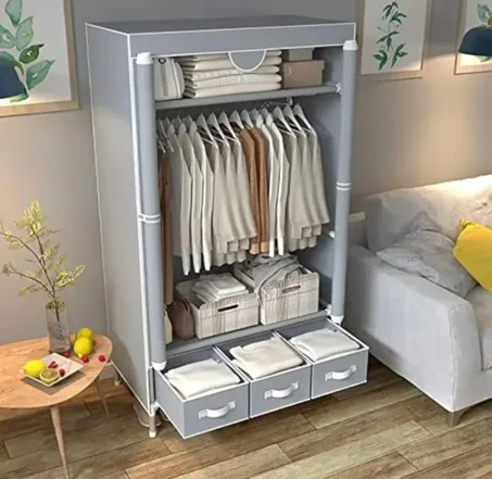 خزانة الملابس الجديدة  متوفر في اللون الرمادي و الأسواد