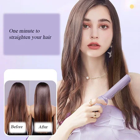 مشط حراري للشعر بحجم صغير وقابل للشحن عبر USB!