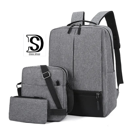 حقيبة ظهر 3 في 1 مقاومة للماء مع منفذ USB محمول