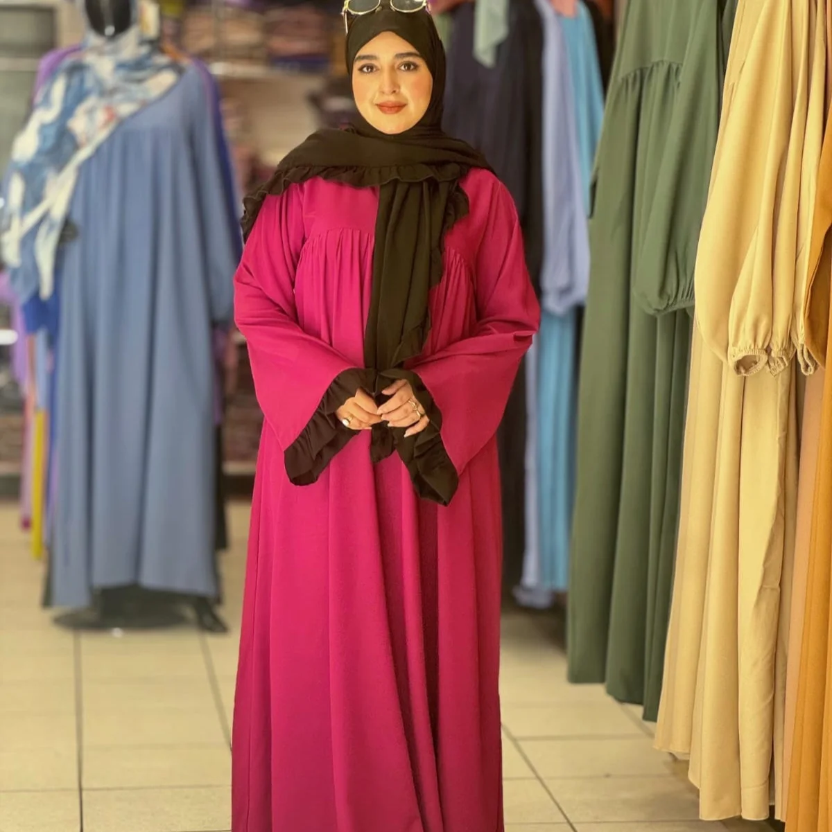 اونصومبل عباية مع فولار