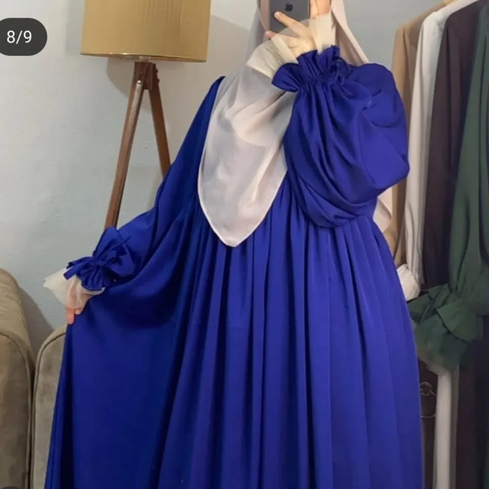 عباية كروش محتشمه صيفية مع شال مجاني