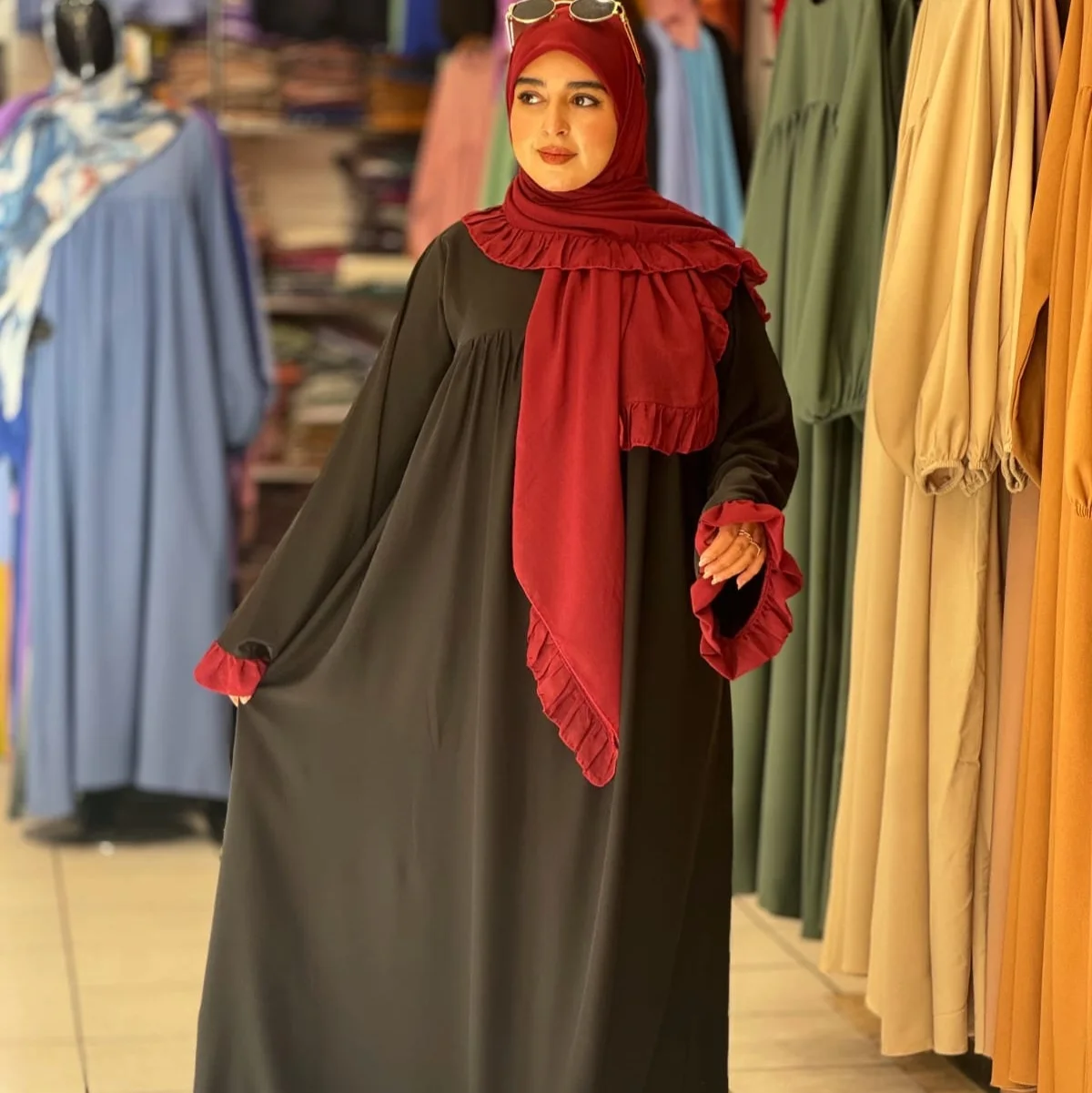 اونصومبل عباية مع فولار