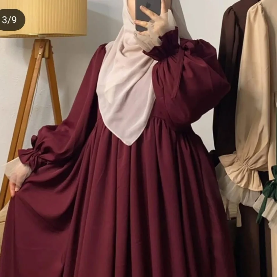 عباية كروش محتشمه صيفية مع شال مجاني