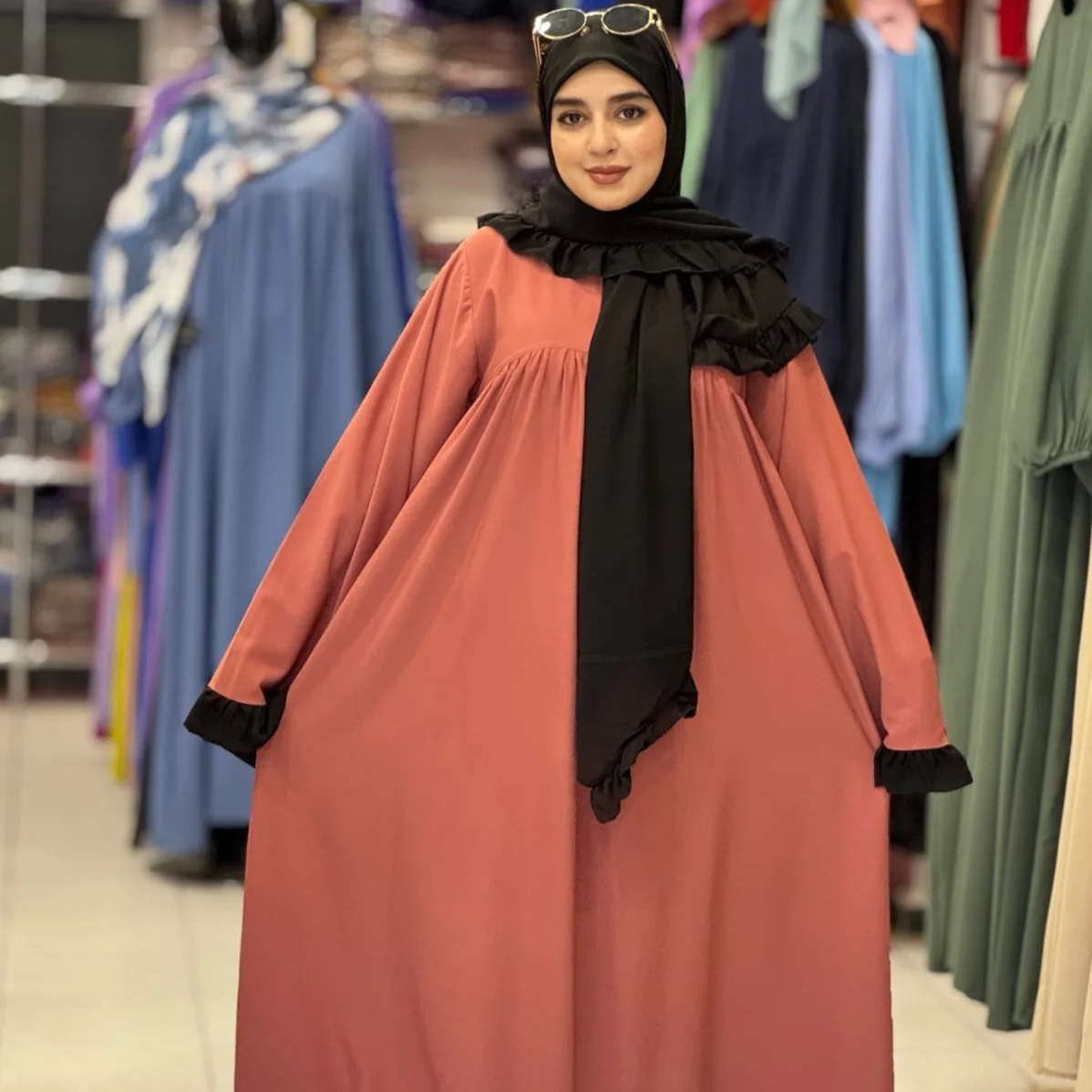 اونصومبل عباية مع فولار