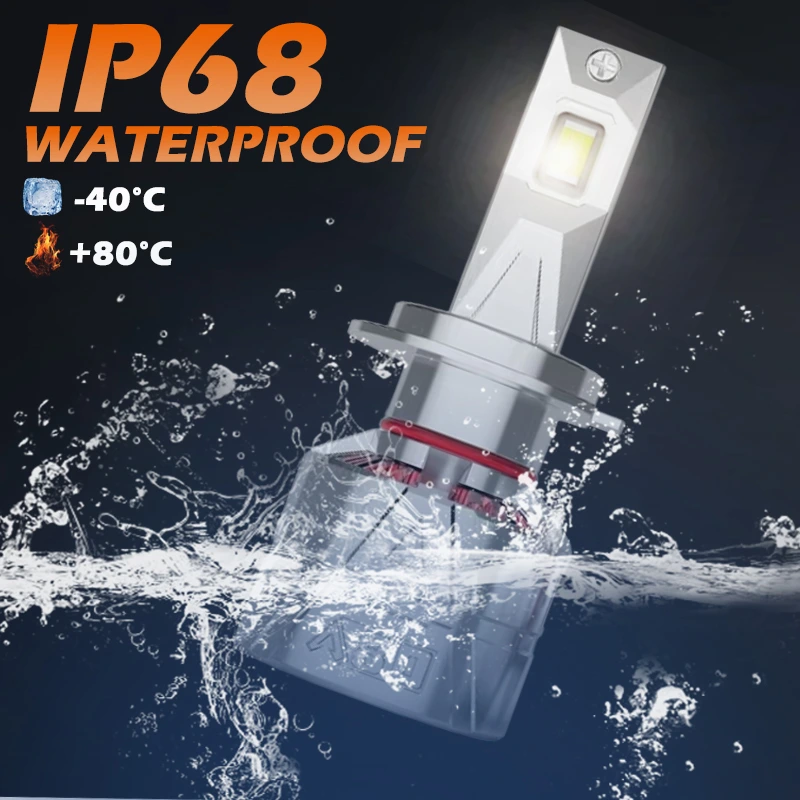 Phares LED A80 A14 – 200W, 16 000 Lumens, Étanchéité IP68