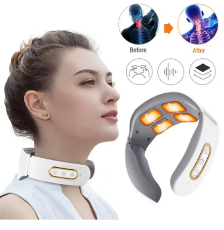 Masseur intelligent du dos et du cou, avec chauffage, impulsion TENS, Massage musculaire Cervical, sans fil, soulagement de la douleur des épaules, soins de santé