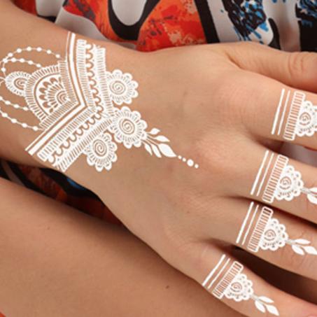 الحنة البيضاء اللاصقة