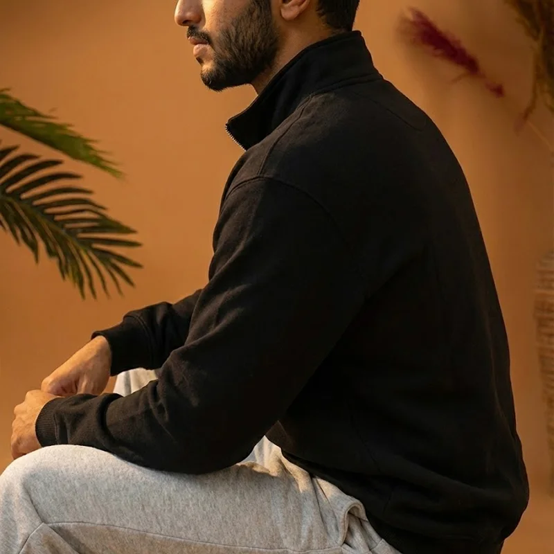 Basic quarter zip sweatshirt