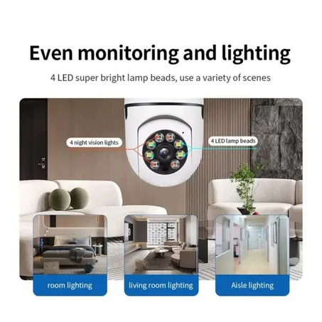 كاميرا مراقبة ذكية بإضاءة LED