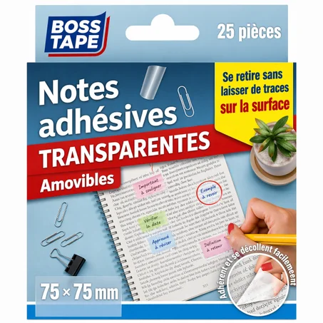 Stickers Repositionnables BOSS TAPE 75mm – Effaçables