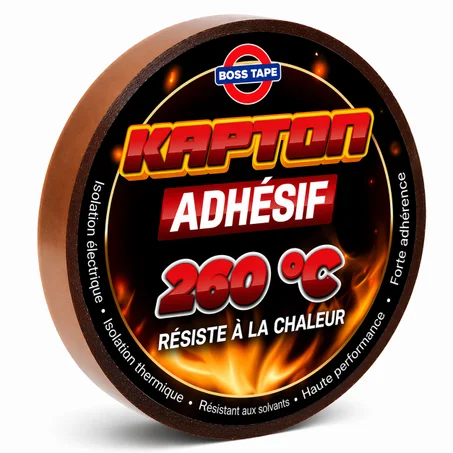 Ruban Kapton BOSS TAPE Polyimide 260°C 9mmx33m – Circuit Imprimé