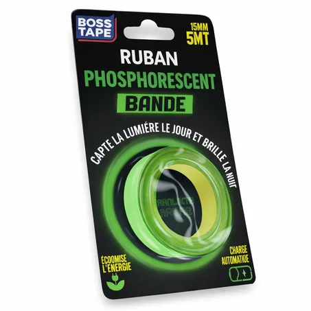Ruban Phosphorescent BOSS TAPE 15mm – Lumineux Nuit