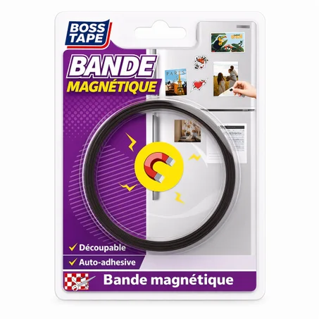 Bande Magnétique Autocollante BOSS TAPE 60cm x 20mm - Aimant Adhésif