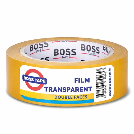 Ruban Double Face BOSS TAPE Transparent 48mm x 25m – Fixation Invisible