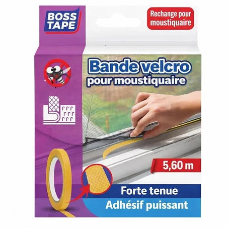 Scratch Velcro BOSS TAPE 5,6m – Moustiquaire Fixation