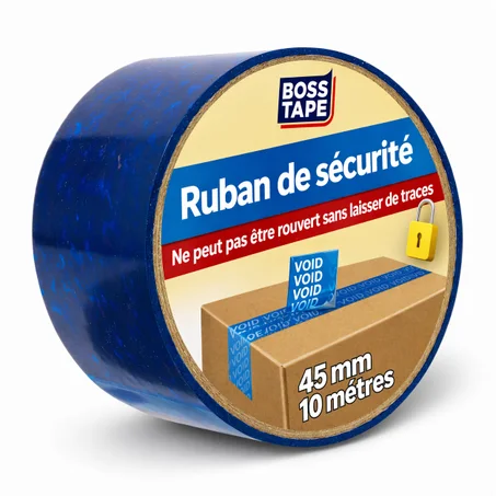 Ruban OPEN VOID BOSS TAPE Bleu 45mm – Sécurité Inviolable