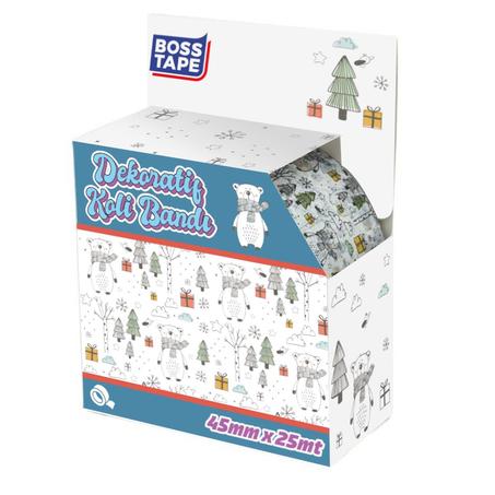 Ruban d'emballage décoratif à motifs  Ours en peluche  45mmx25m