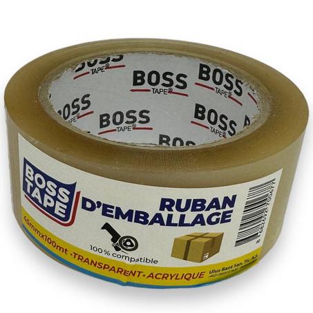 Ruban adhésif d'emballage transparent 45mmx40mt
