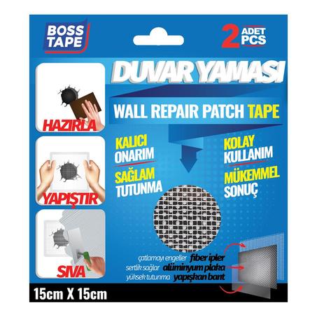 Solution adhésif  pour réparer les murs et les plafonds  (2pcs) 15cmx15cm