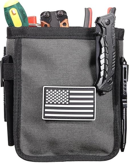 Bolsa de cinturón de herramientas con clip para herramientas, tornillos y clavos, ideal para electricistas, fontaneros, técnicos de HVAC, carpinteros