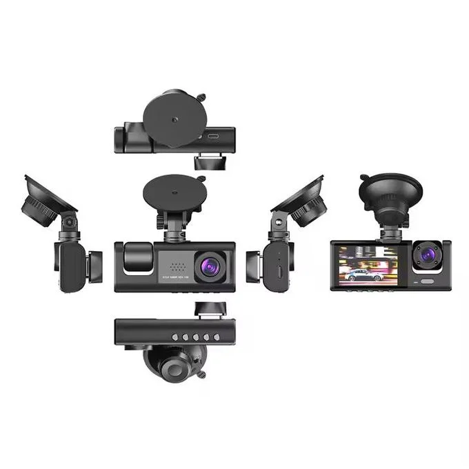 Caméra de tableau de bord 3 canaux pour caméra de voiture 1080P (Non-Connectée)