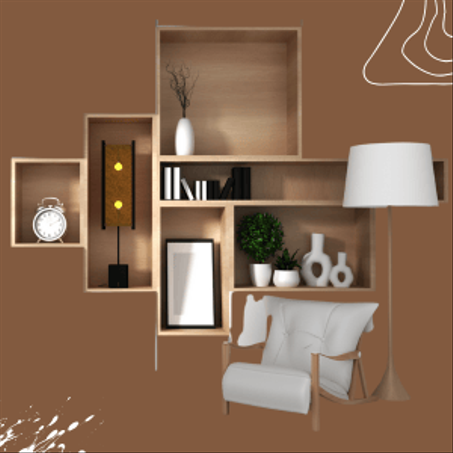 رفــوف منزليــة