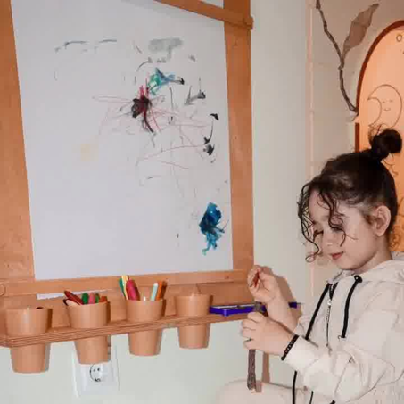 لوحة الرسم الخشبية التعليمية