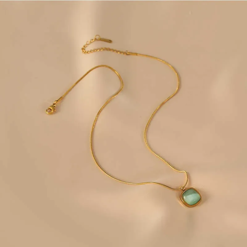fashion-collier-pour-femme-motif carrer bleue-06