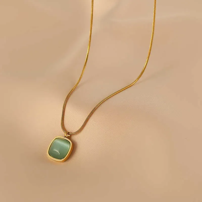 fashion-collier-pour-femme-motif carrer bleue-06