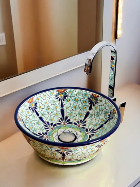 Hand crafted moroccan sink