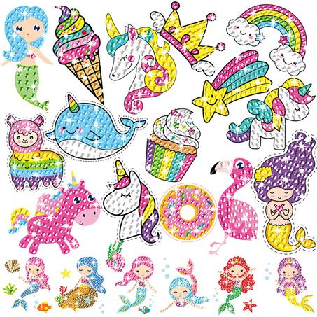 Kits d'autocollants de peinture au diamant pour enfants