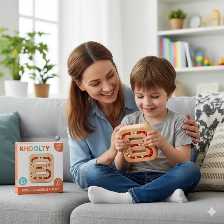 🧠 لعبة ذكاء خشبية تنمّي تركيز طفلك