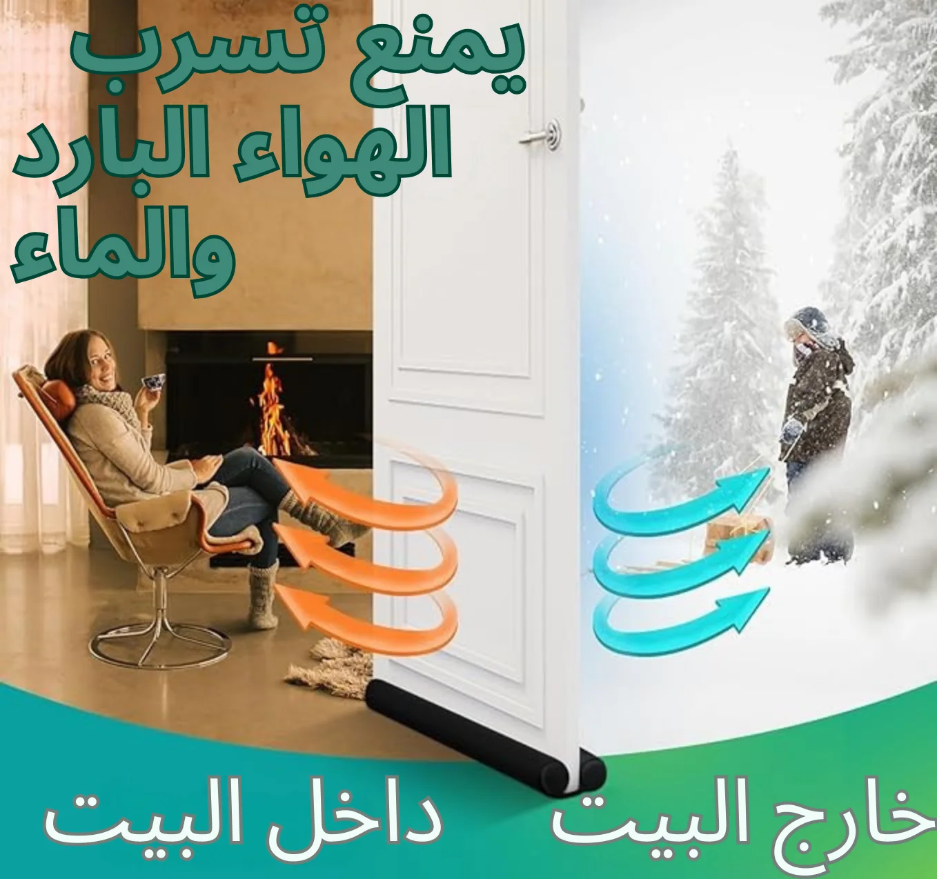 مانع تسرب الهواء والغبار أسفل الباب