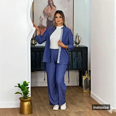 Ensemble jean Rayé soft