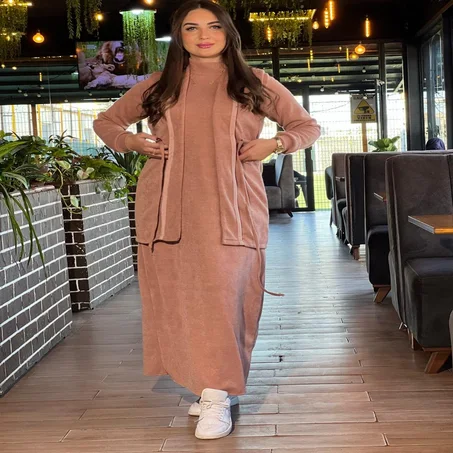 Ensemble LATIFA Robe&Gilet