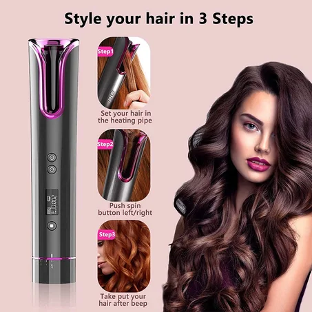 أداة تجعيد الشعر (رمادية)