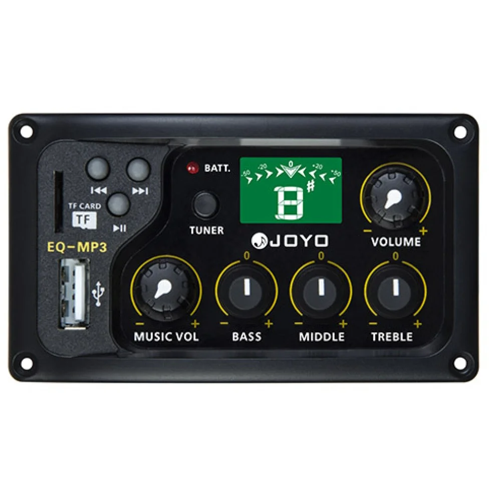 JOYO Eq - Mp3 Lcd Digital 3 Band Eq USB Pickup Préampli avec Tuner