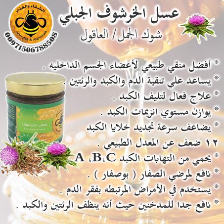 عسل الخرشوف الجبلي ( العاقول )  ( Artichoke honey )