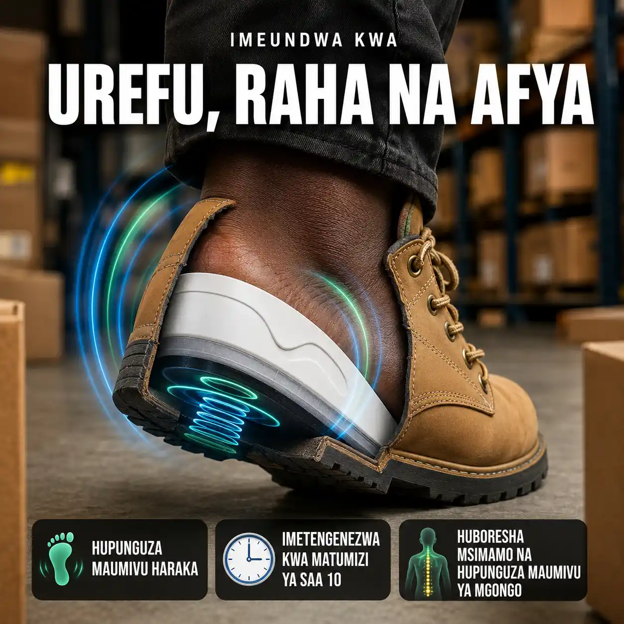 "Invisible Height Insoles™: Pata Urefu Unaotaka Bila Usumbufu wa Viatu