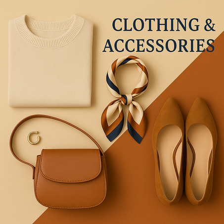 الملابس والإكسسوارات