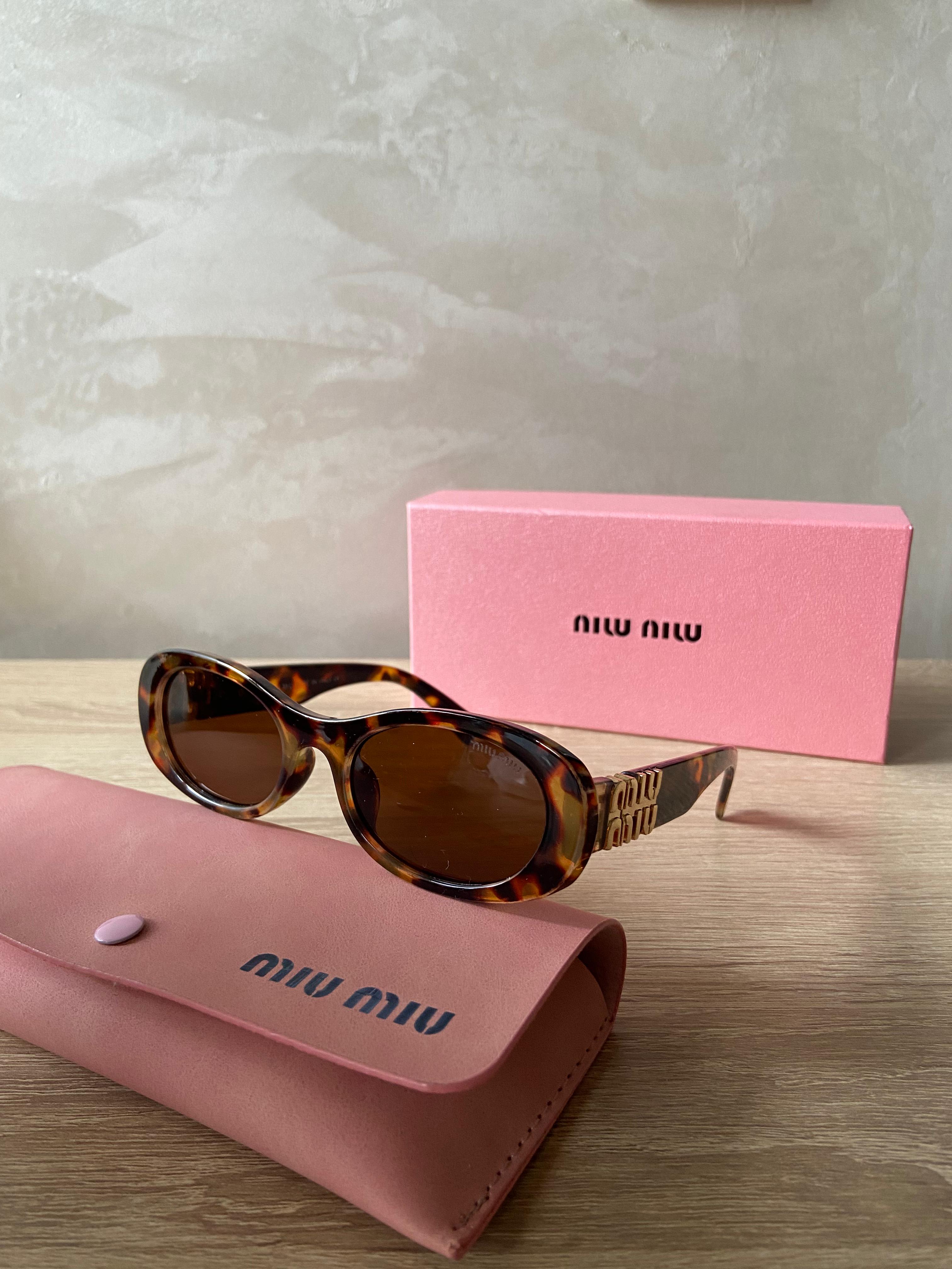 lunette miu miu marron