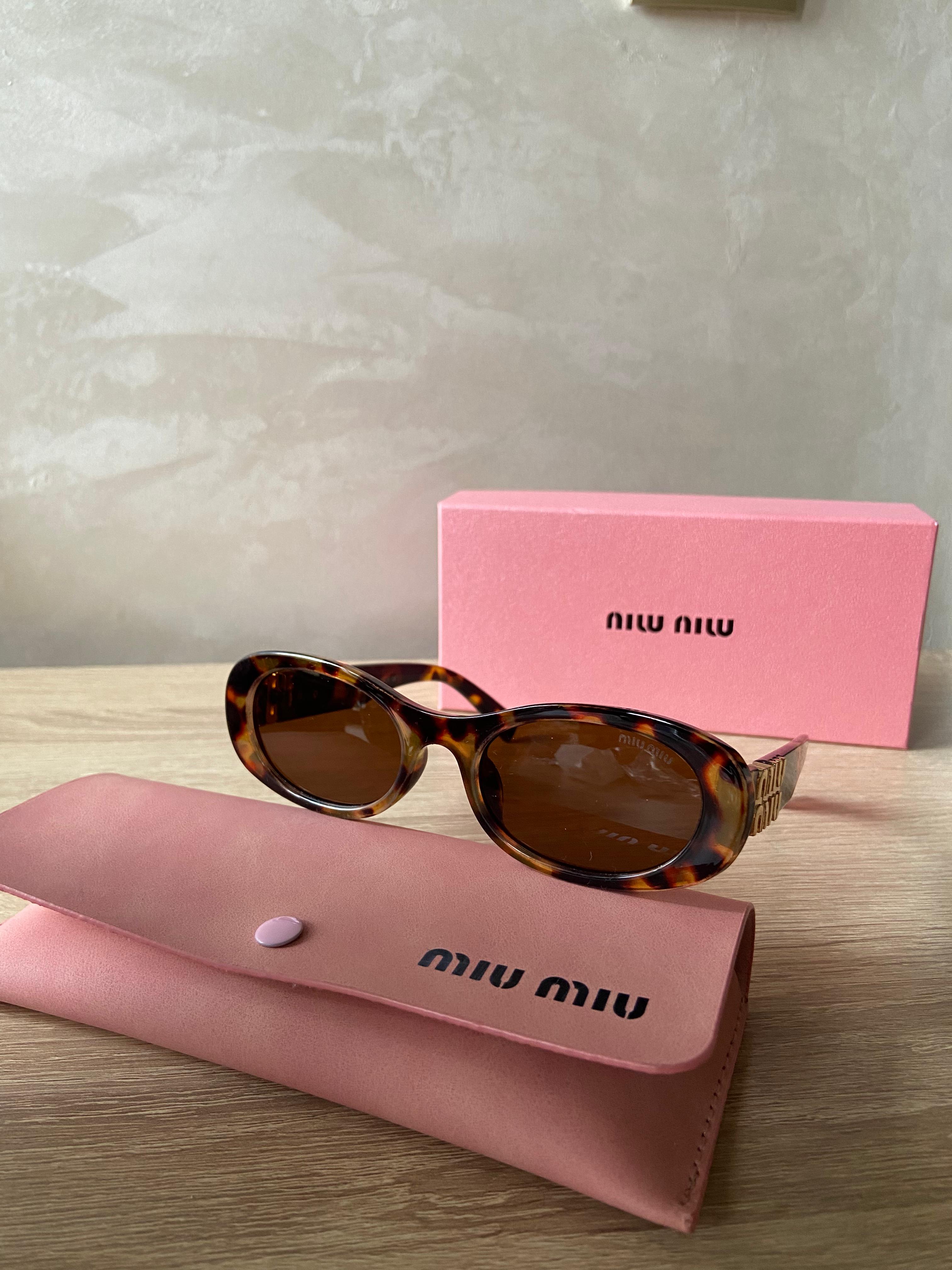 lunette miu miu marron