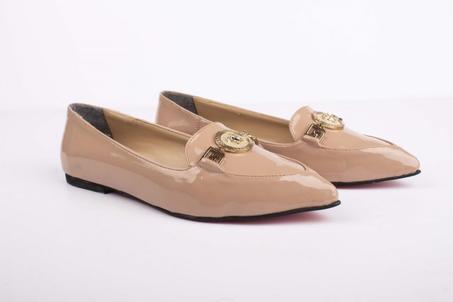 Shoes Leather Beige