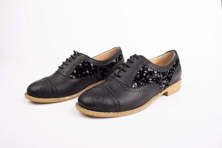 Shoes Leather Black
