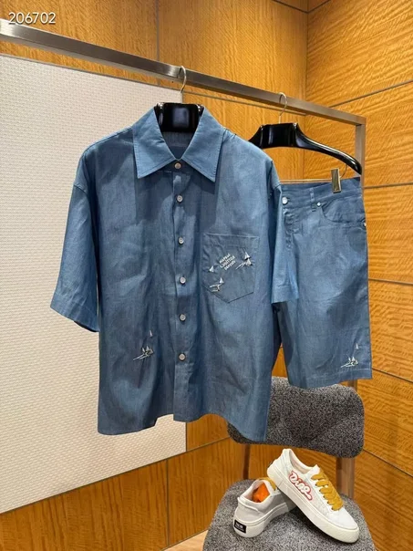 ensemble assorti en chambray